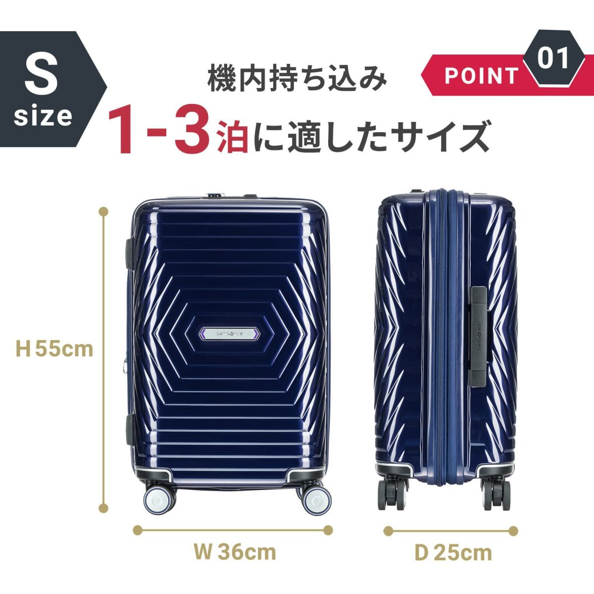 Samsonite スーツケース キャリーバッグ アストラ ASTRA スピナー55 超