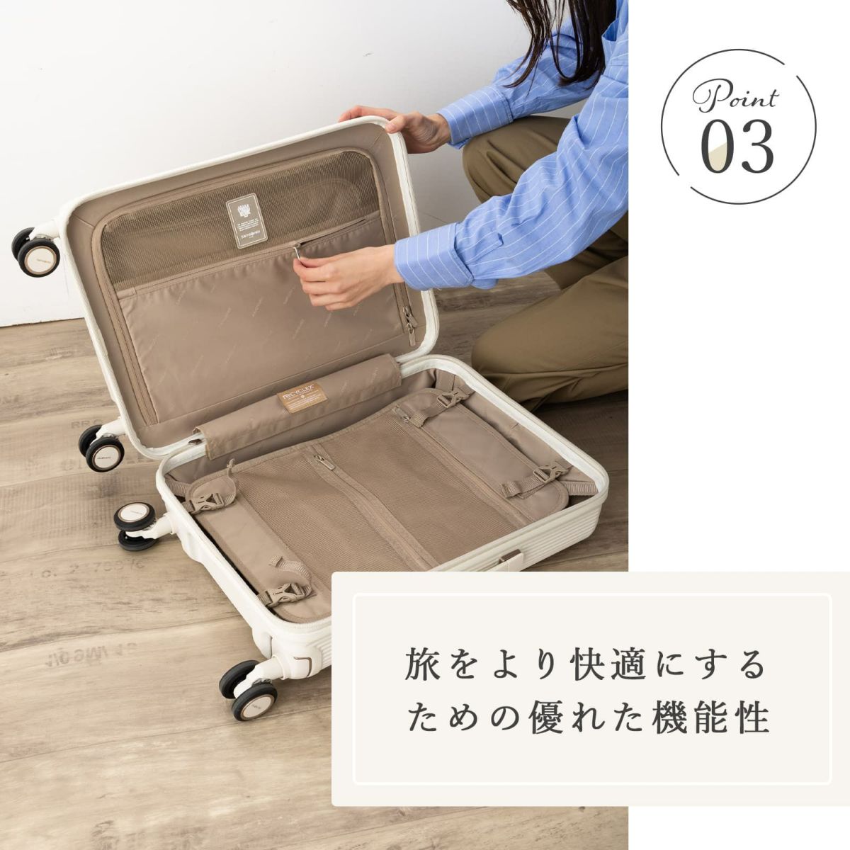 【新品】 Samsonite ミンター スピナー55 ネイビー スーツケース