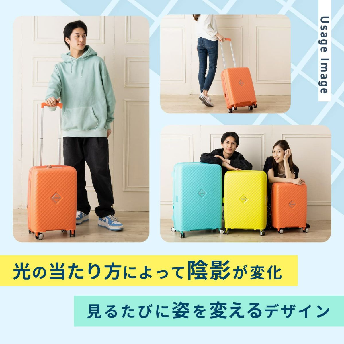 American Tourister アメリカンツーリスター】 SQUASEM SPINNER 55 ...