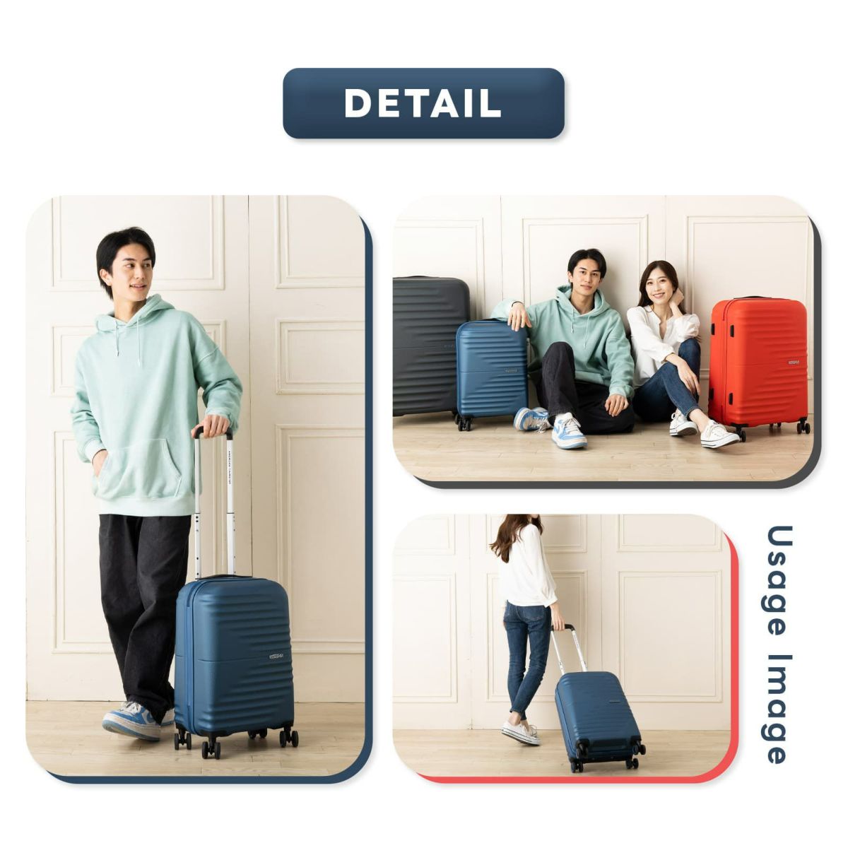 American Tourister アメリカンツーリスター】 TWIST WAVES SPINNER 55
