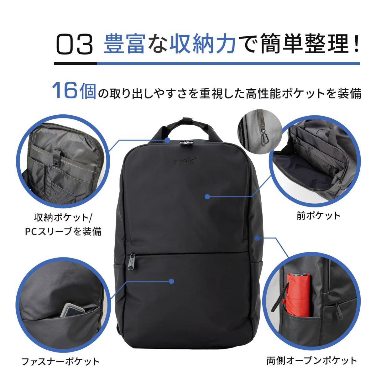 anello アネロ】 M.F SQUARED BACKPACK RAGULAR SIZE バックパック ...