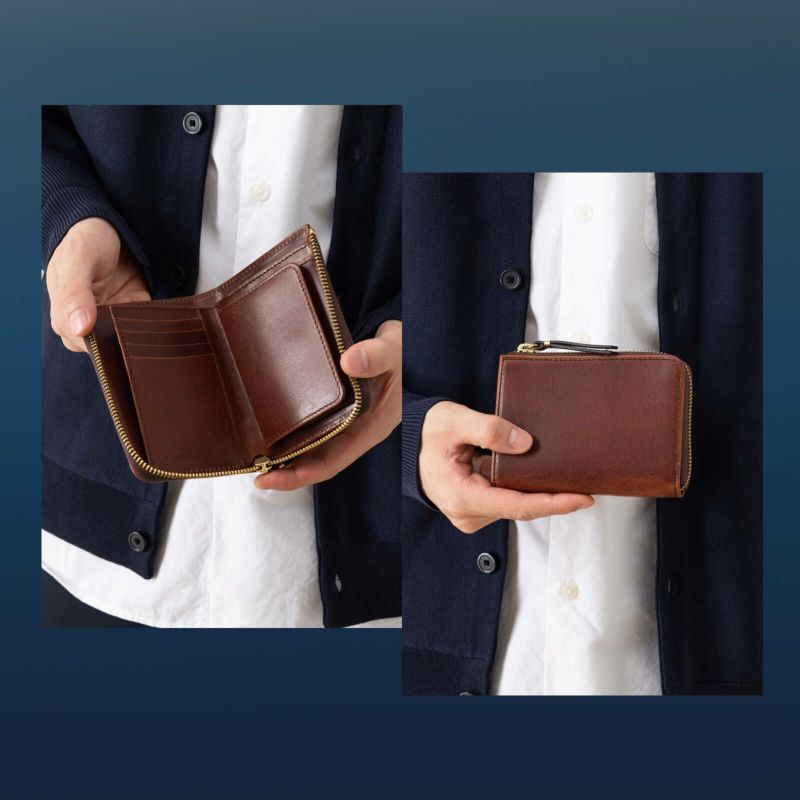 middle wallet　二つ折り財布 LZIP MIDDLE WALLET 二つ折り財布 HERBIE | Multiverse マルチバース