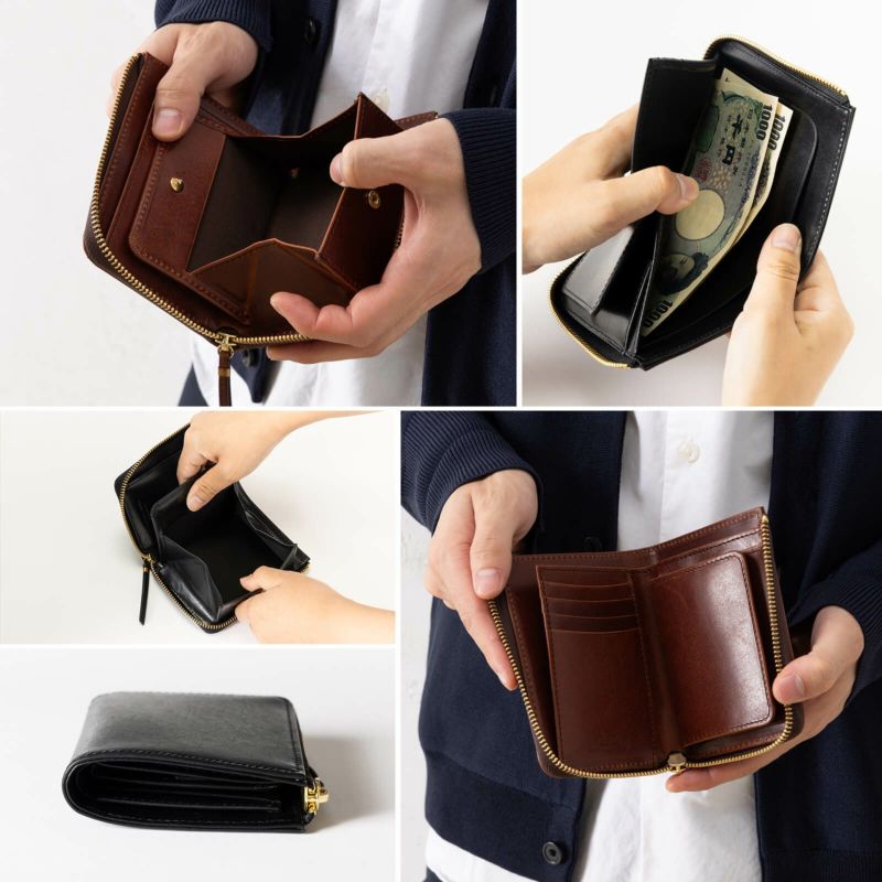 middle wallet　二つ折り財布 ハービー 正規品 SLOW スロウ 財布 二つ折り ミニ財布 LZIP