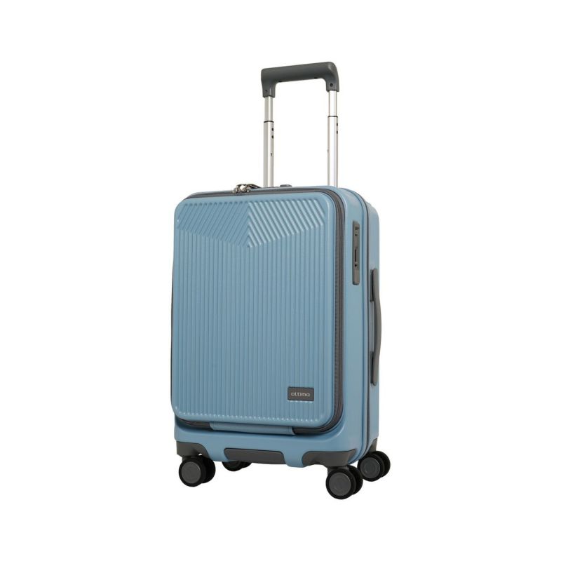 ⭐️おまけ付き⭐️スーツケース　機内持ち込み　38L　シルバー　フロントオープン tri0152-mainn.jpg