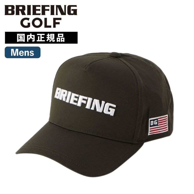 ブリーフィング ゴルフ 6パネルキャップ ブラック AW 6PANEL ADJUSTABLE CAP（AW 6パネル アジャスタブルキャップ